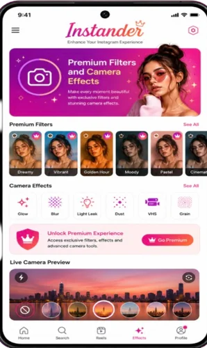 Premium Filters and Camera Effects
